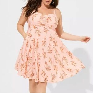 NWT Torrid Floral Skater Dress